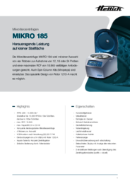Datenblatt | MIKRO 185