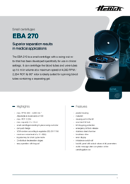 Data sheet | EBA 270