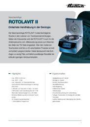 Datenblatt | ROTOLAVIT II