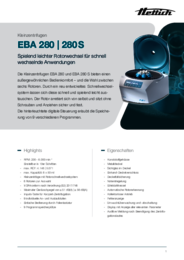 Datenblatt | EBA 280 | 280 S