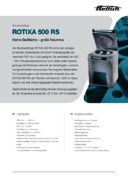 Datenblatt | ROTIXA 500 RS