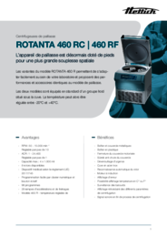 Feuillets d'information | ROTANTA 460 RC | RF