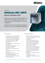 Datenblatt | HettCube 200 | 200 R