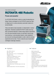 Data sheet | ROTANTA 460 Robotic