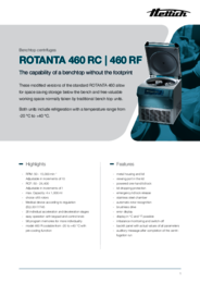 Data sheet | ROTANTA 460 RC | RF