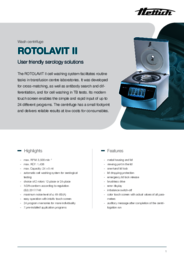 Data sheet | ROTOLAVIT II